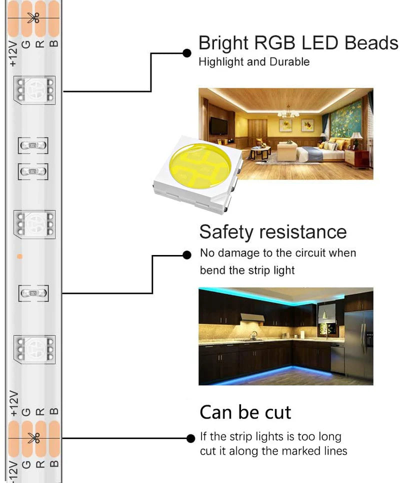 RGB LED light strip - UNINEED