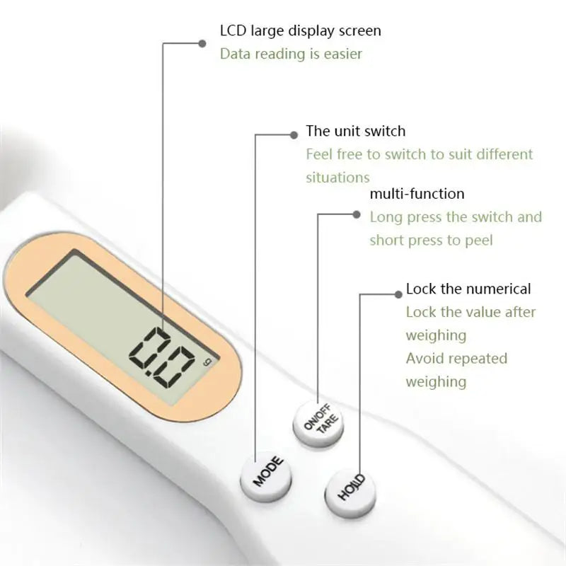 Digital Weighing Spoon Kitchen Scale - UNINEED