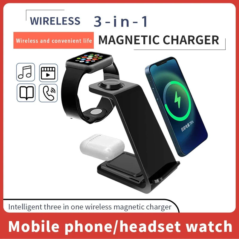 100W Wireless Charger 3 In 1 Stand Dock - UNINEED