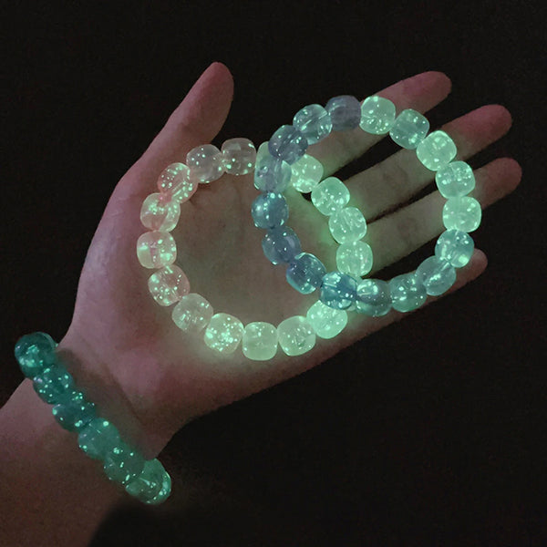 Luminous Bracelets  Light Glowing Beads Bangle Couple Gift - UNINEED