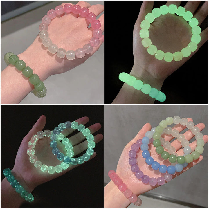 Luminous Bracelets  Light Glowing Beads Bangle Couple Gift - UNINEED