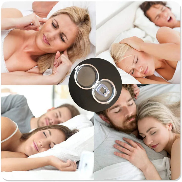 Silicone Magnetic Anti Snoring Nasal Dilator Stop Snore nose clip Aid Easy Breathe Improve Sleeping For Men/Women beauty health UNINEED