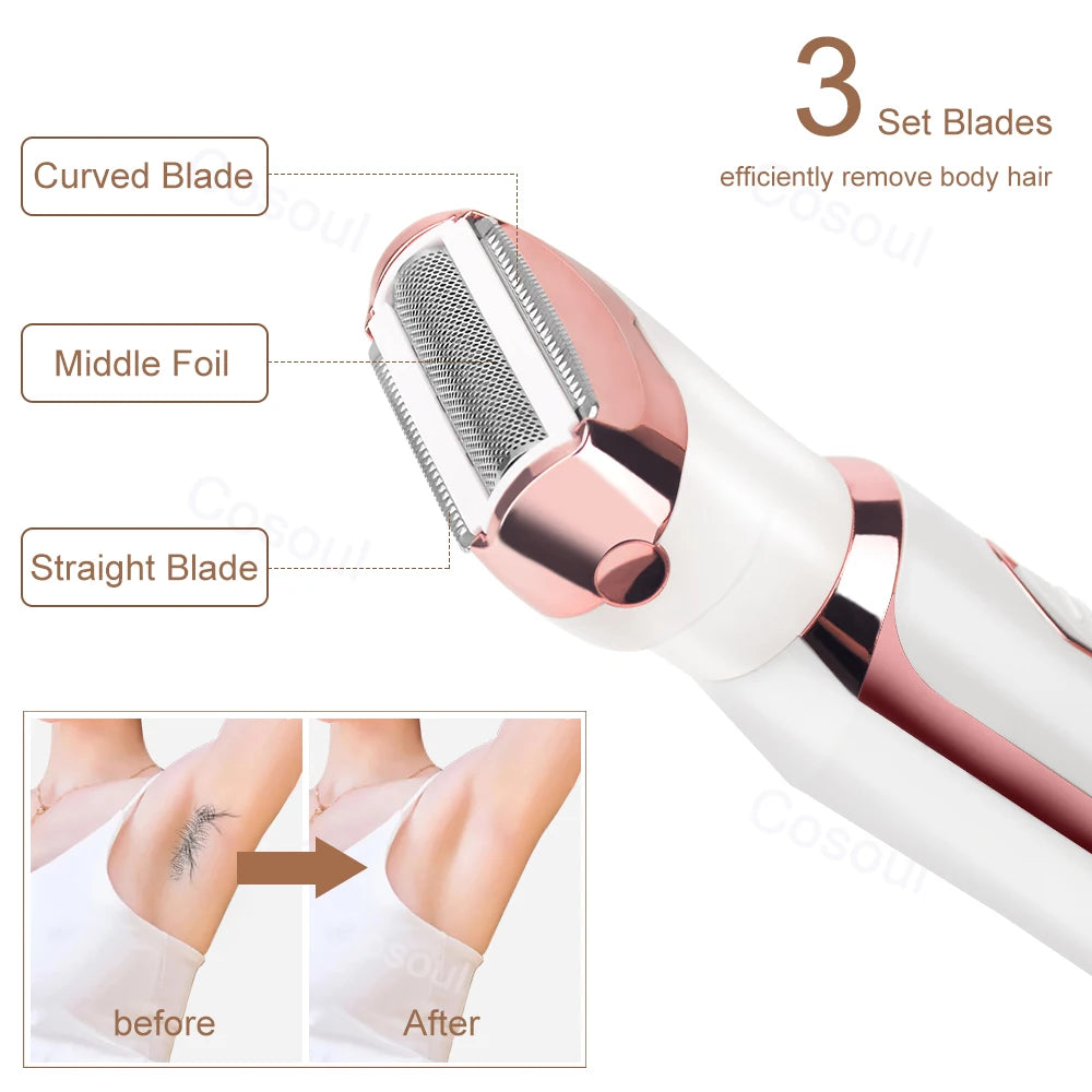 4 in 1 Electric  Body Hair Trimmer - UNINEED