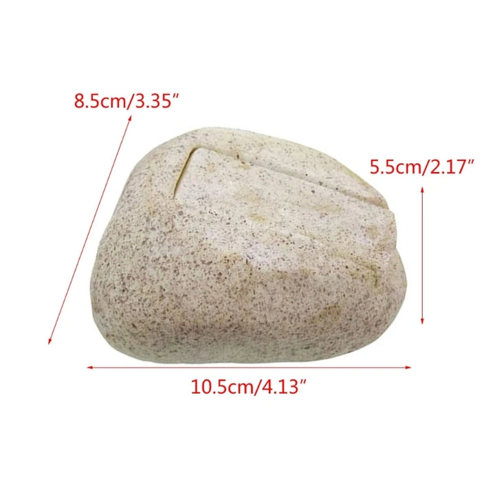 Imitation Stone Key Holder Safe Outdoor Fake Rock Key Hider Garden Decoration Secret Compartment Realistic Storage Box UNINEED