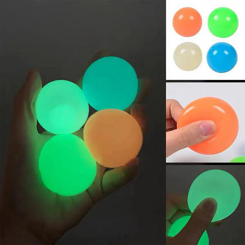 6pcs of luminous ceiling adhesive target balls - UNINEED