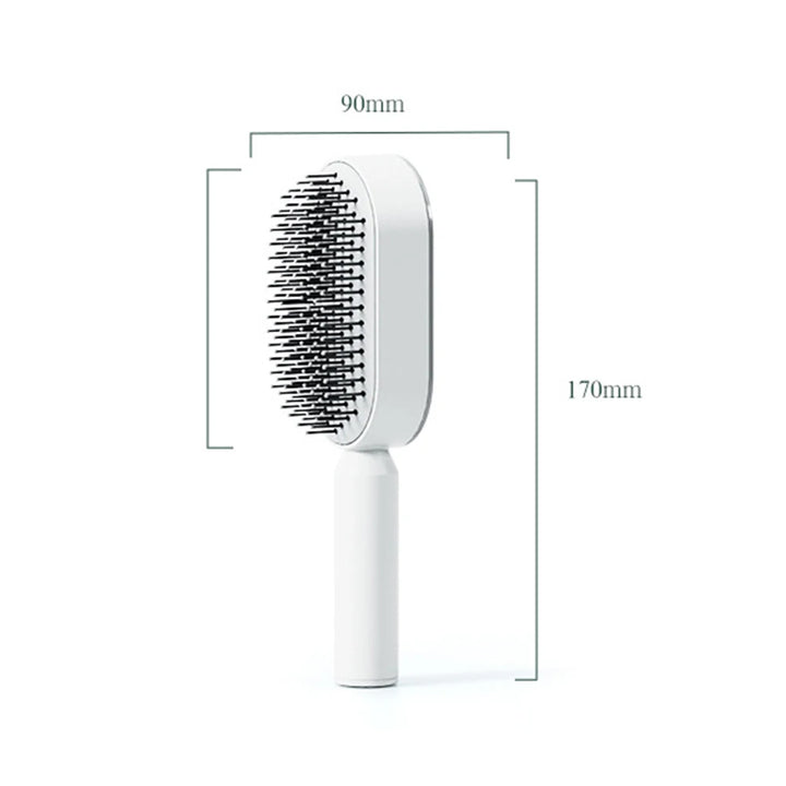 Self Cleaning Hair Brush for Women One-Key Quick Hair Comb 3D Air Cushion Scalp Massage Brush Hair Styling Tools Comb for Hair UNINEED