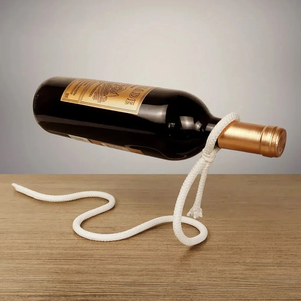 Rope Red Wine Rack Snake Bracket Wine Bottle Holder Modern Style For Home Decoration Table Decor Wine Cabinet Display UNINEED