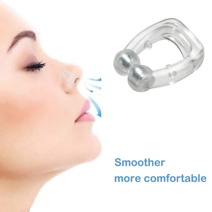 Silicone Magnetic Anti Snoring Nasal Dilator Stop Snore nose clip Aid Easy Breathe Improve Sleeping For Men/Women beauty health UNINEED