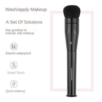 New 3in1 Vibration Makeup Brush 360 ° Automatic Rotation for Quick Face Makeup Powder Blush Electric Applicator Cosmetics Tools UNINEED